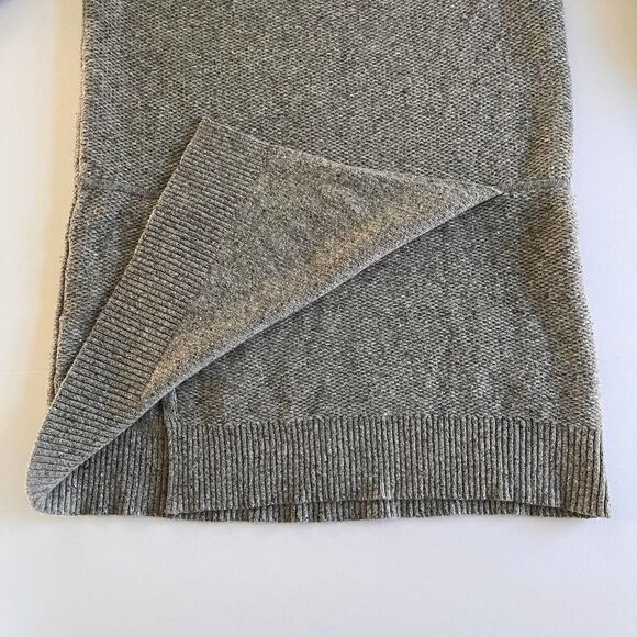 Club Monaco Italian Yarn Wool Silk Grey Long Sleeve Sweater Dress Size Medium - Picture 12 of 13